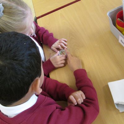 Using a compass